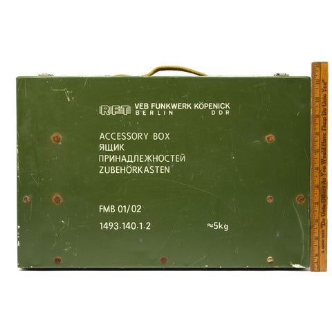 Vintage RADIO/ELECTRONICS CASE / "ACCESSORY BOX" by "VEB FUNKWERK KÖPENICK" GEMA