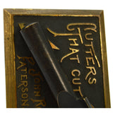 Antique JOHN ROYLE & SONS "CUTTERS THAT CUT" Solid Brass PROMO SAMPLE! Machinist