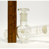 Mixed PYREX & KIMAX LAB GLASS Lot of 6 ROUND-BOTTOM FLASKS Pear 2-NECK Florence+