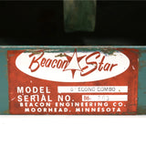 Rare BEACON STAR Mo. 6" Econo Combo LAPIDARY CABBING Trim Saw ROCK GRINDER Works