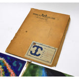 Antique SALESMAN SAMPLE(?) Painted Tile/Panel "COLUMBIAN ART METAL WORKS" (8of8)