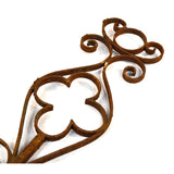 Salvaged CAST IRON GATE INSERT Fence Part RUSTED & BENT Altered Art or REPURPOSE
