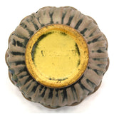 Antique WELLER POTTERY LOUELLA FINGER BOWL 4-1/2" Ruffle Lip MATTE GLAZED c.1915