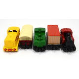 Vintage MATCHBOX DIECAST TRAINS Lot of 5; 3-LOCOMOTIVES + 2 Train Cars SHUNTER++