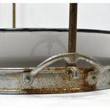 VTG/Antique PORCELAIN PRODUCE TRAY-PAN-BOWL for Hanging Scale with HOOK & FRAME!