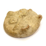 Ancient PRE-COLUMBIAN INDIAN WARRIOR HEAD Small 2" Pottery Shard TAINO or MAYAN
