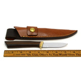 Vintage GERBER CUSTOM "MODEL C300B" KNIFE 3" Fixed Blade WOOD HANDLE Orig Sheath