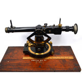 Antique "DIRECTOR No. 5" TRANSIT by E.R WATTS & SON c1917" #4558 in DOVETAIL BOX