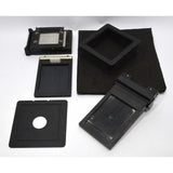 Vintage CAMBO 4X5 MONORAIL CAMERA w/ Wide Angle Bag & Extras! + CUSTOM WOOD CASE