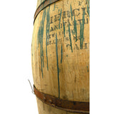 Vintage WOOD BARREL Epsom Salt MERCK & CO. CHEMISTS from HACKETTSTOWN, NJ Rare!!