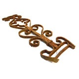 Salvaged CAST IRON GATE INSERT Fence Part RUSTED & BENT Altered Art or REPURPOSE