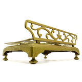 VTG/Antique SOLID BRASS SHEET MUSIC and/or BOOK STAND Collapsible DESKTOP-STYLE