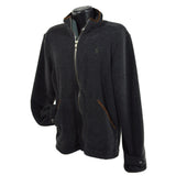 Worn Once! RALPH LAUREN POLO GOLF ZIP-UP FLEECE JACKET Suede DARK GRAY Size MED.