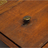 Vintage WOOD STATIONERY CABINET Chest of 3 Drawers "GARRETT-BUCHANAN CO." Phila.