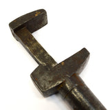 Antique NUT WRENCH-HAMMER COMBO TOOL by J. RICE & CO. Unusual SCREW-ADJUST Rare!