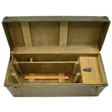 Vintage BELL & HOWELL WOOD CHEST Army/Navy? EYEMO FILM MAGAZINES BOX Rare PATINA