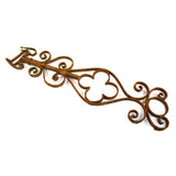 Salvaged CAST IRON GATE INSERT Fence Part RUSTED & BENT Altered Art or REPURPOSE