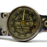 Vintage SNAP-ON "TORQOMETER" Torque Wrench TQ-12-B Black Dial INCH-POUNDS c.1954