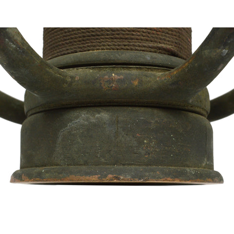 Antique EUREKA FIRE HOSE CO. NOZZLE 30" Wrapped Brass DATED 1905 Superb Patina!