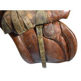 Vintage JOHS. STUBBEN SIEGFRIED 17.5" JUMPING SADDLE Suede Fronts "SEIT 1894..."