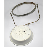 VTG/Antique PORCELAIN PRODUCE TRAY-PAN-BOWL for Hanging Scale with HOOK & FRAME!