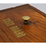 Vintage WOOD STATIONERY CABINET Chest of 3 Drawers "GARRETT-BUCHANAN CO." Phila.