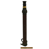Antique EUREKA FIRE HOSE CO. NOZZLE 30" Wrapped Brass DATED 1905 Superb Patina!