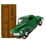 Vintage AURORA THUNDERJET SLOT CAR "WILLY'S GASSER" Hot Rod Coupe No. 1401 GREEN