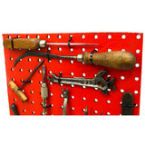 Antique OLD TOOL WALL DECOR Lot of 16 TOOLS on PEG BOARD Millers Falls DISSTON +