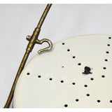 VTG/Antique PORCELAIN PRODUCE TRAY-PAN-BOWL for Hanging Scale with HOOK & FRAME!