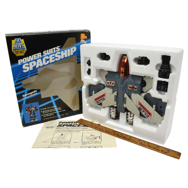 Vintage TONKA GOBOTS "POWER SUITS SPACESHIP - RENEGADE" No. 7321 in BOX + Manual