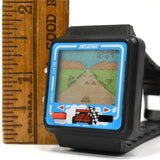 Vintage NELSONIC "MELODY" RACE-CAR GAME WATCH Electronic Wristwatch "4-45577"