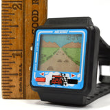 Vintage NELSONIC "MELODY" RACE-CAR GAME WATCH Electronic Wristwatch "4-45577"