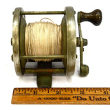 Vintage JULIUS VOM HOFE 1/0 FISHING REEL 3.25" German Silver & Hard Rubber? RARE