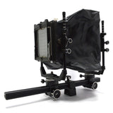 Vintage CAMBO 4X5 MONORAIL CAMERA w/ Wide Angle Bag & Extras! + CUSTOM WOOD CASE