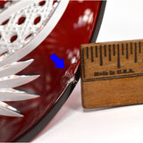 Vintage RUBY RED 'CUT-TO-CLEAR CRYSTAL' GOBLET Signed "BARTHMANN 1978 100/53"