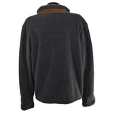 Worn Once! RALPH LAUREN POLO GOLF ZIP-UP FLEECE JACKET Suede DARK GRAY Size MED.