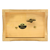 Vintage REUGE MUSIC BOX Stickered "EJB" Switzerland Made LITTLE GIRL w/ UMBRELLA