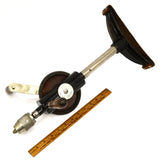 Vintage GOODELL-PRATT No. 677 TWO-SPEED RATCHETING BREAST DRILL Bit Brace c.1923