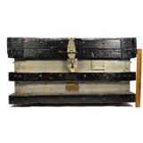 Antique VANDERMAN STRONG BOX #44 for "PROCTOR & SCHWARTZ INC" 54 lb Chest/Trunk!