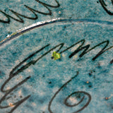 Ancient PERSIAN GLAZED POTTERY PLATE 7-1/4" Turkish TURQUOISE DISH c.12th-14th