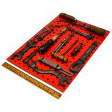 Antique OLD TOOL WALL DECOR Lot of 16 TOOLS on PEG BOARD Millers Falls DISSTON +