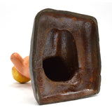 Vintage CAST IRON DOORSTOP Original Paint YAWNING BABY-KID by "M-L CORP" c.1931