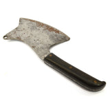 GORGEOUS! Antique BUTCHER'S KNIFE Italian? MEAT CLEAVER Unbranded CARBON STEEL!