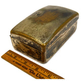 Vintage SILVER & BRASS TRINKET CHEST Desk Box "1950 MID WEEK Jr. Moth" DODGE INC