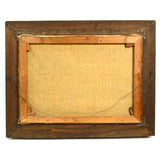 Original Art OIL ON CANVAS PAINTING Unknown Artist "JAADV.KREATEN"? Ornate Frame