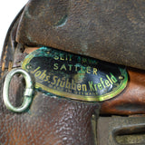Vintage JOHS. STUBBEN SIEGFRIED 17.5" JUMPING SADDLE Suede Fronts "SEIT 1894..."