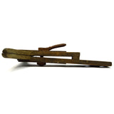Antique WOODEN SAW VISE Bench Mounted WOOD&IRON Primitive SHARPENING-CLAMP TOOL