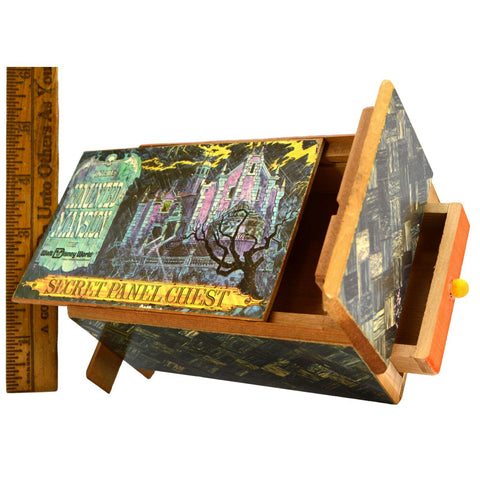 Vintage DISNEY WORLD "SECRET PANEL CHEST" Puzzle Box THE HAUNTED MANSION c.1969
