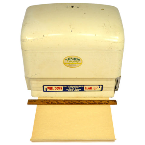 Vintage METAL PAPER TOWEL DISPENSER by CROWN ZELLERBACH Tymatic Towels *NO KEY*